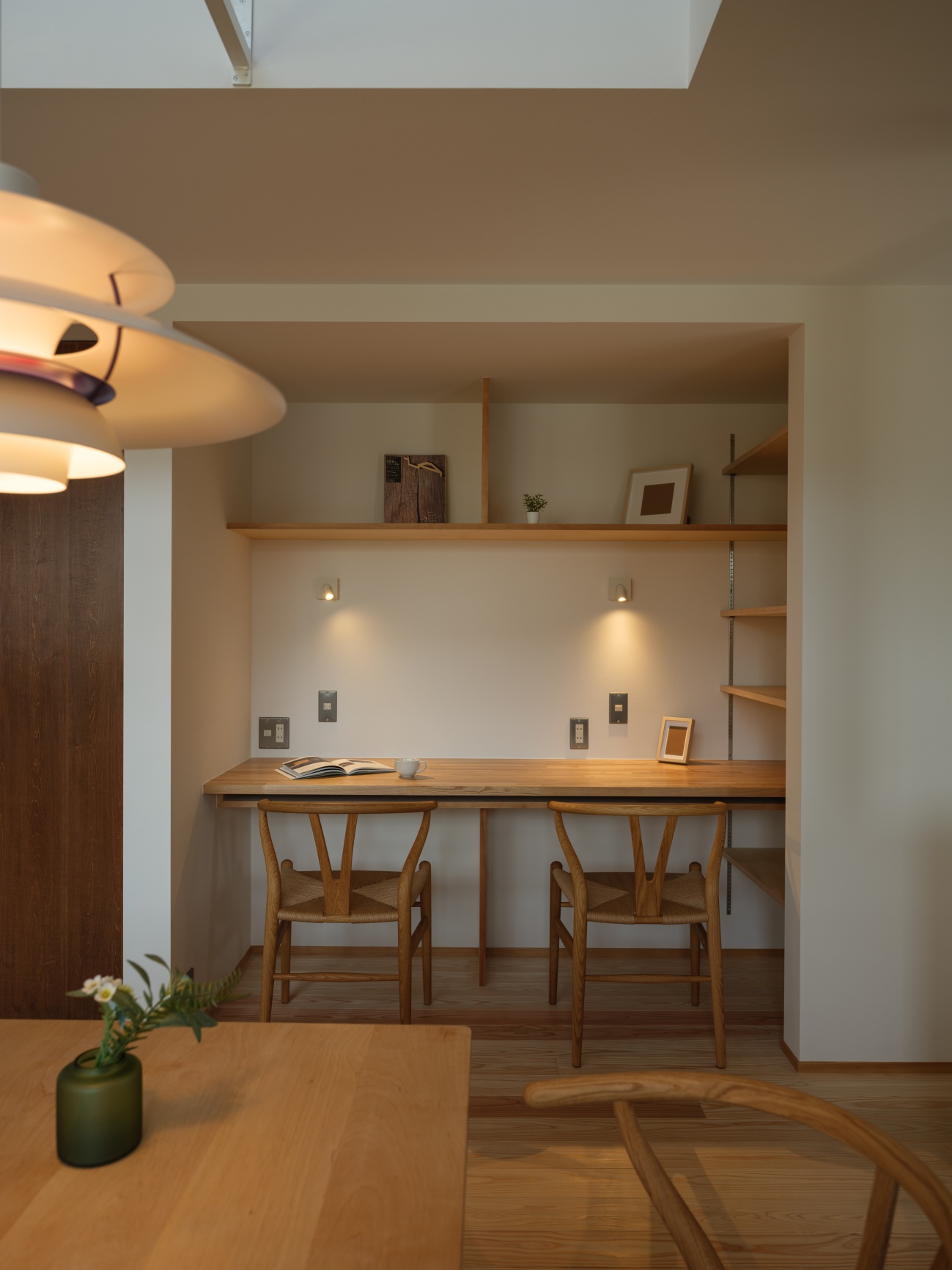 家族のつながりを大切にするワークスペースの配置