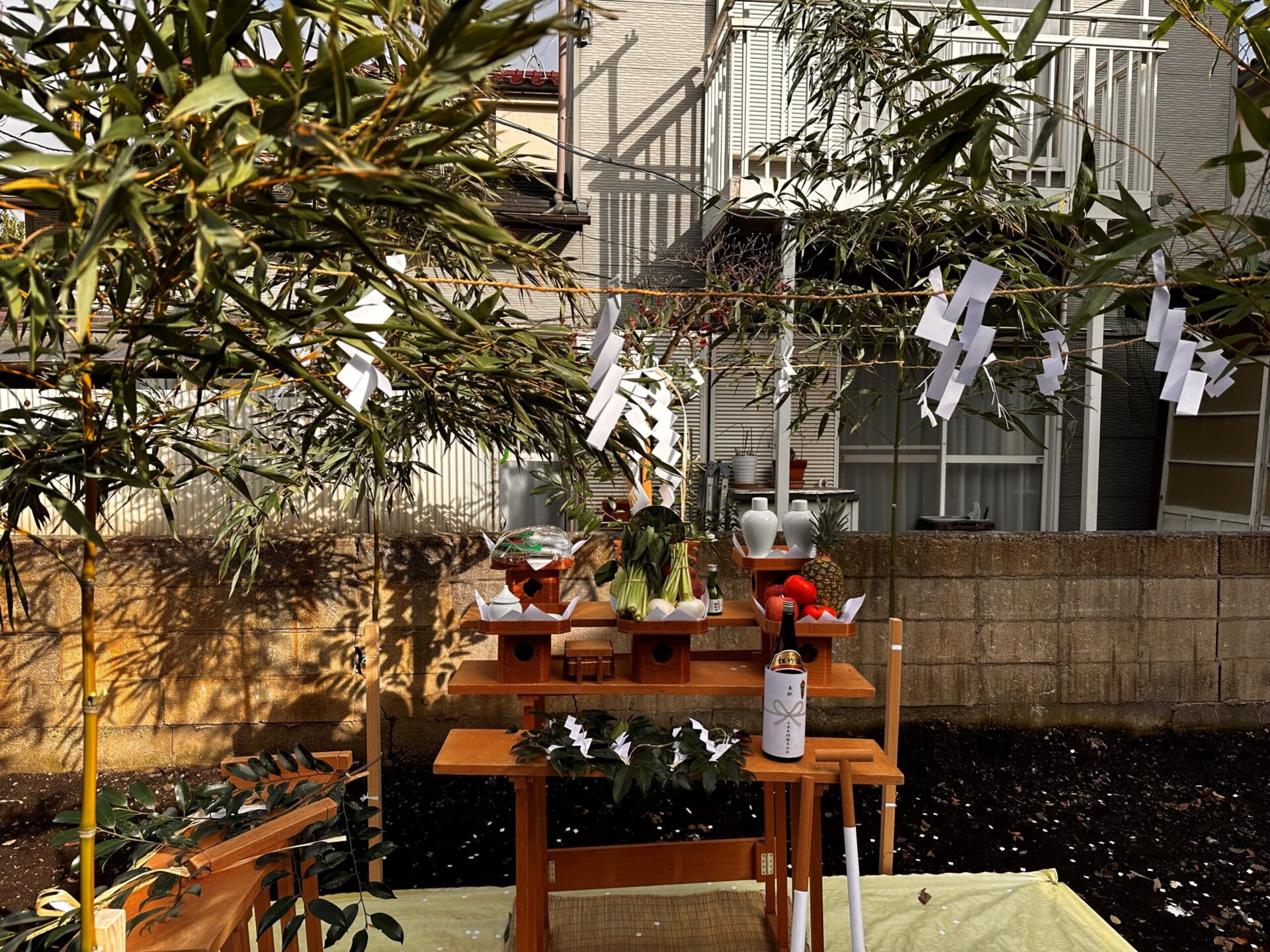 和田堀公園の家　地鎮祭を執り行いました