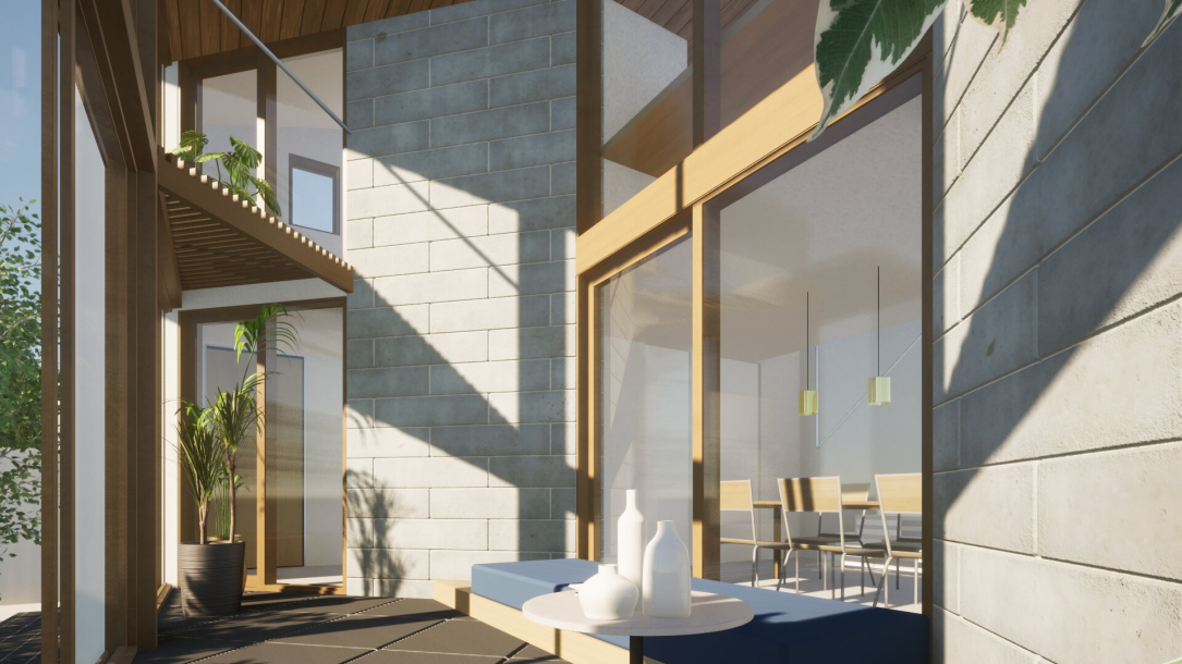 部屋の中と外を繋げる「ソラリウム」でアナログを演出