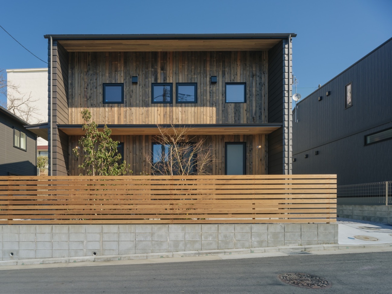 大きな桜と共存できる家