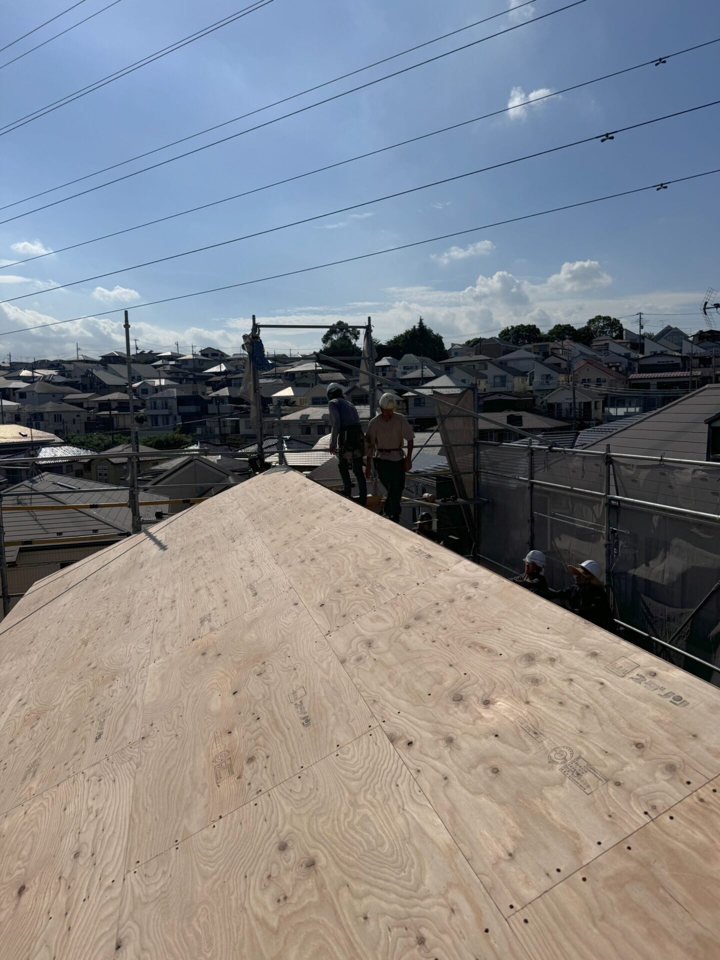 旭区にて 上棟しました